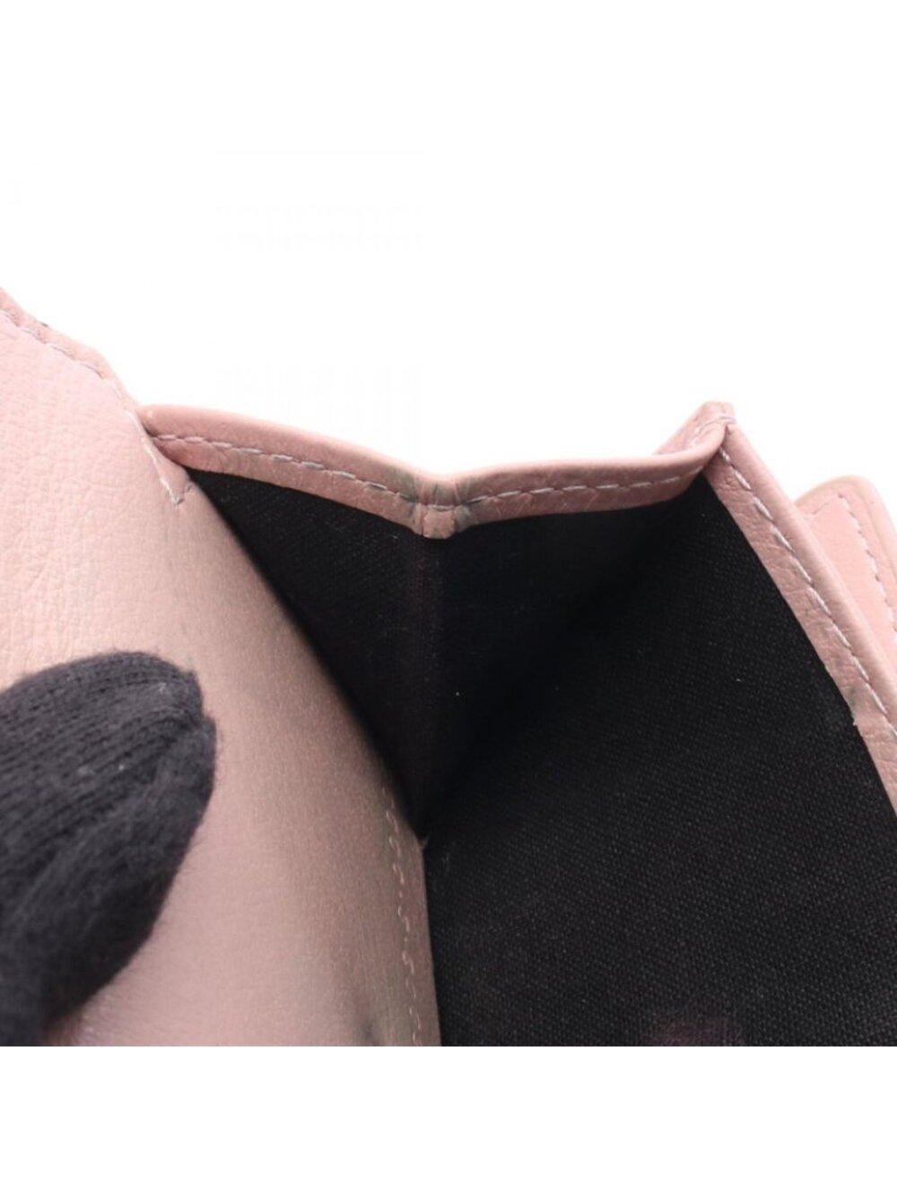 Balenciaga Trifold Wallet Paper Mini Dusty Pink Leather - Picture 7 of 12